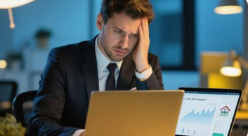 Why Most Real Estate Websites Fail at SEO (How to Fix It) a man using a laptop (estate seo)